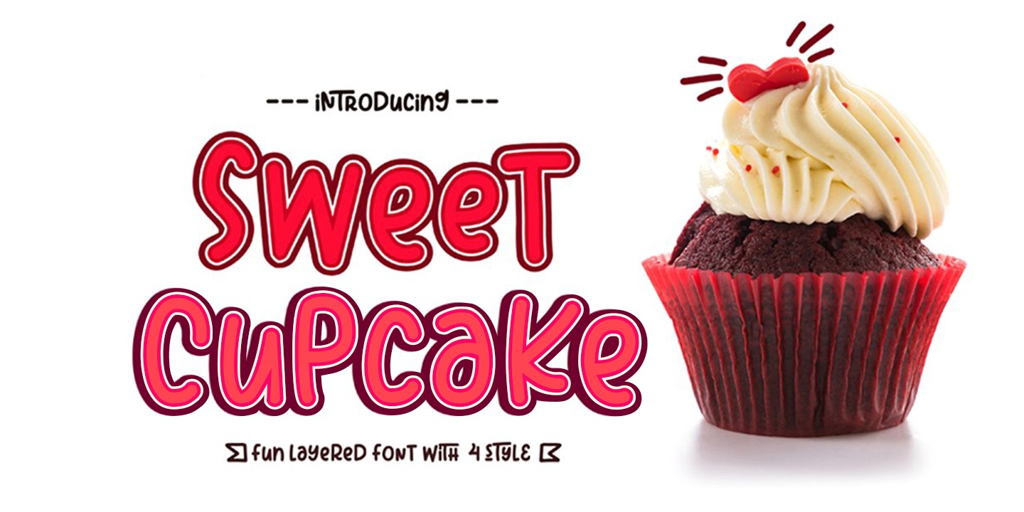 Sweet Cupcake Font preview